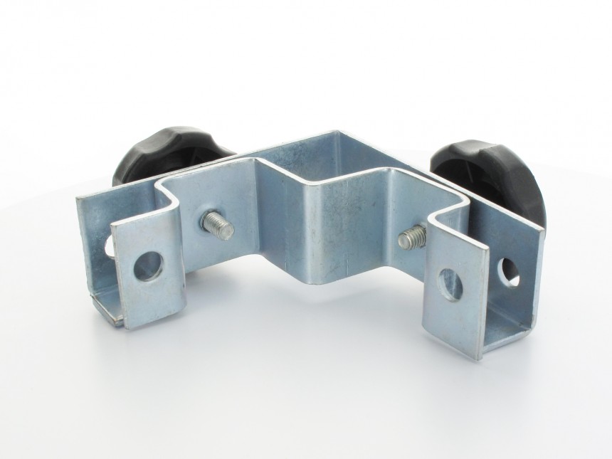 Flexxum  Bevestiging voor buis halve zijwand hoek