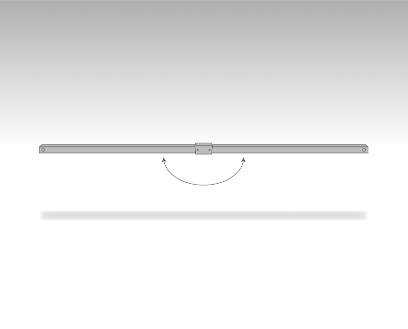 Tube for half side panel - 2.5 m