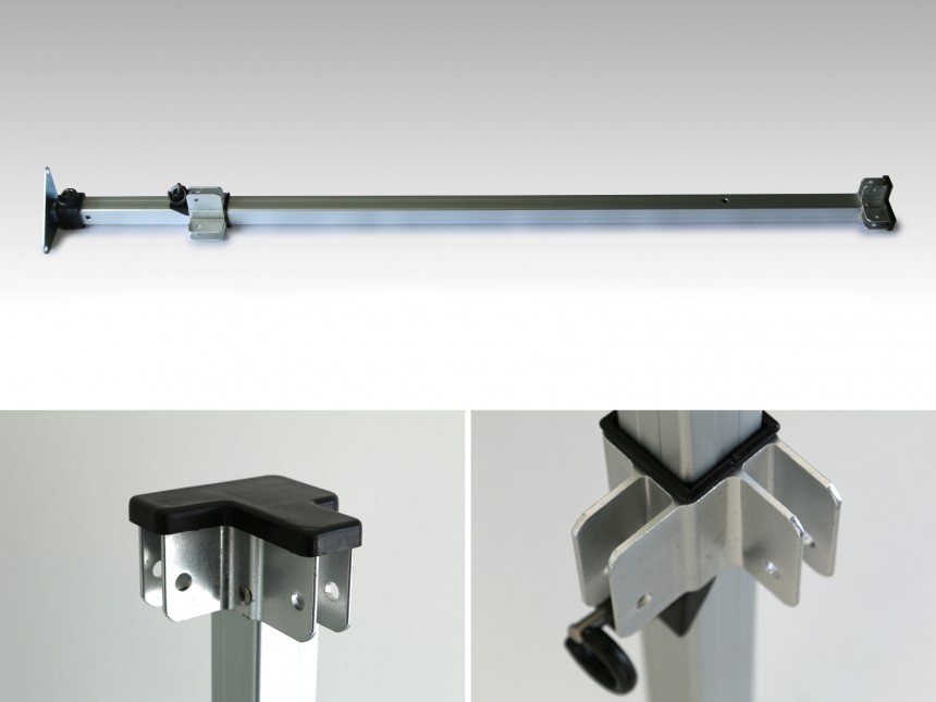 AluForce Flexxum Marketbase Hoekpaal 4m - 4 x 4 m - 4 x 6 m en 4 x 8 m