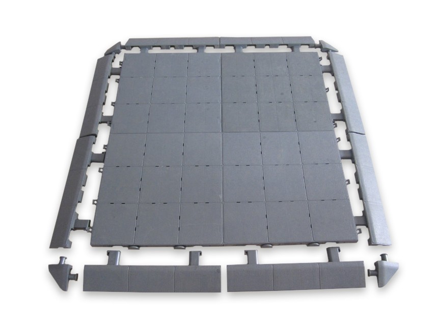 Complete vloer (in pakket randen en hoeken inbegrepen) - 6x6m