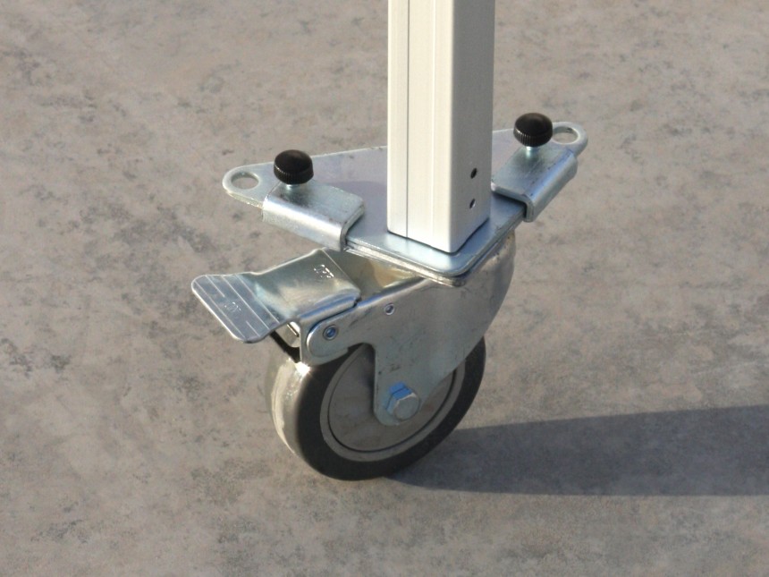 Flexxum  Wiel voor Vouwtent Marketbase aluminium