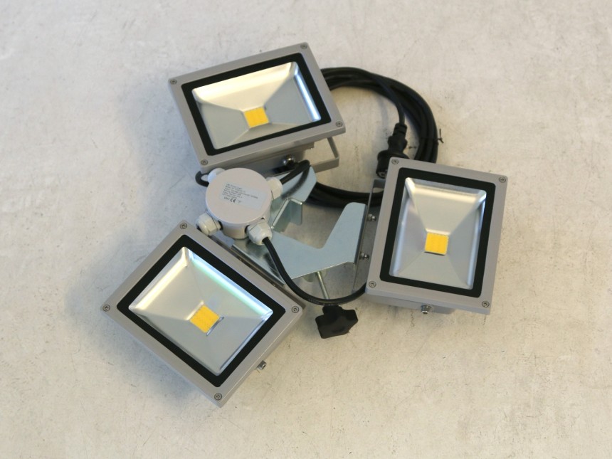 Lichtset 3 LED lampen (3 x 20W)