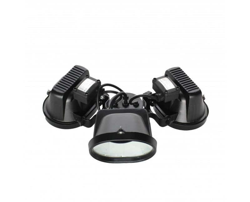 Hanging light and heater set for folding tents or umbrellas - Aluminum housing - Sundog 1200