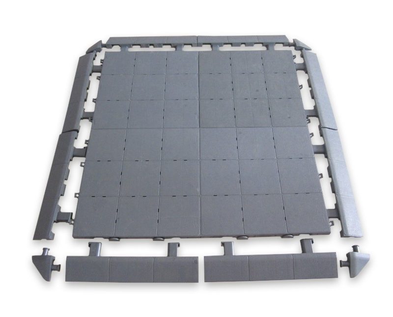 Complete vloer (in pakket randen en hoeken inbegrepen) - 3x4,5m