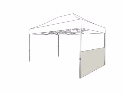 Tente pliante avec demi-paroi latérale - 2 m - Polyester - Image 17