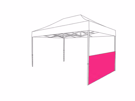 Tente pliante avec demi-paroi latérale - 2 m - Polyester - Image 18
