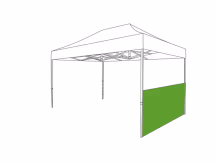 Tente pliante - Demi-paroi latérale - 2 m - Polyester - Image 9