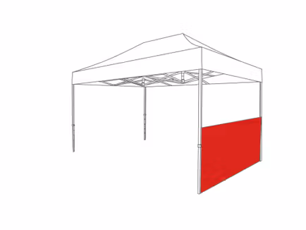 Tente pliante avec demi-paroi latérale - 2 m - Polyester - Image 10