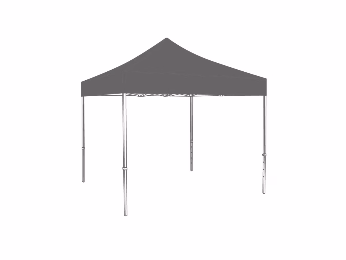 Folding Tent Canopy - 4 x 4 m - Polyester