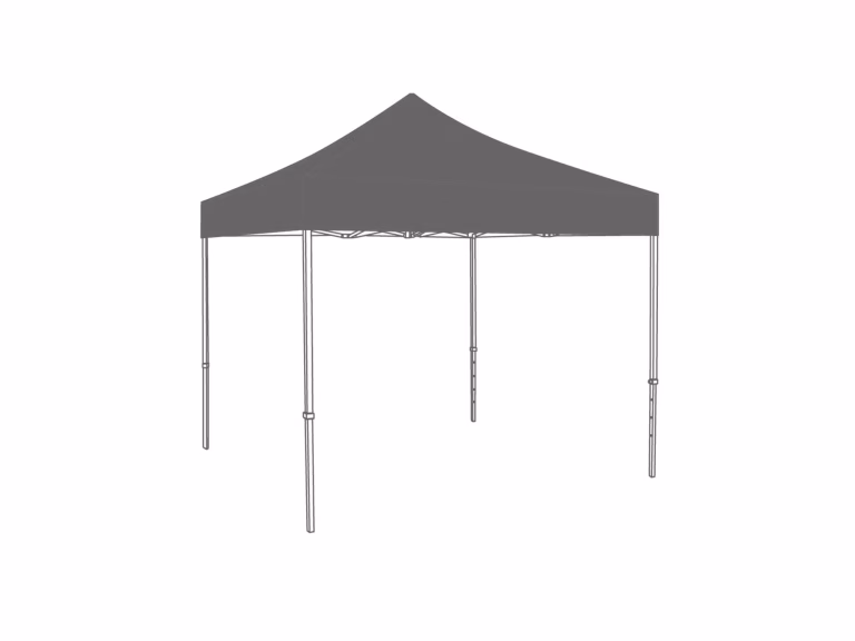 Faltzelt-Dachplane – 4 x 4 m – Polyester