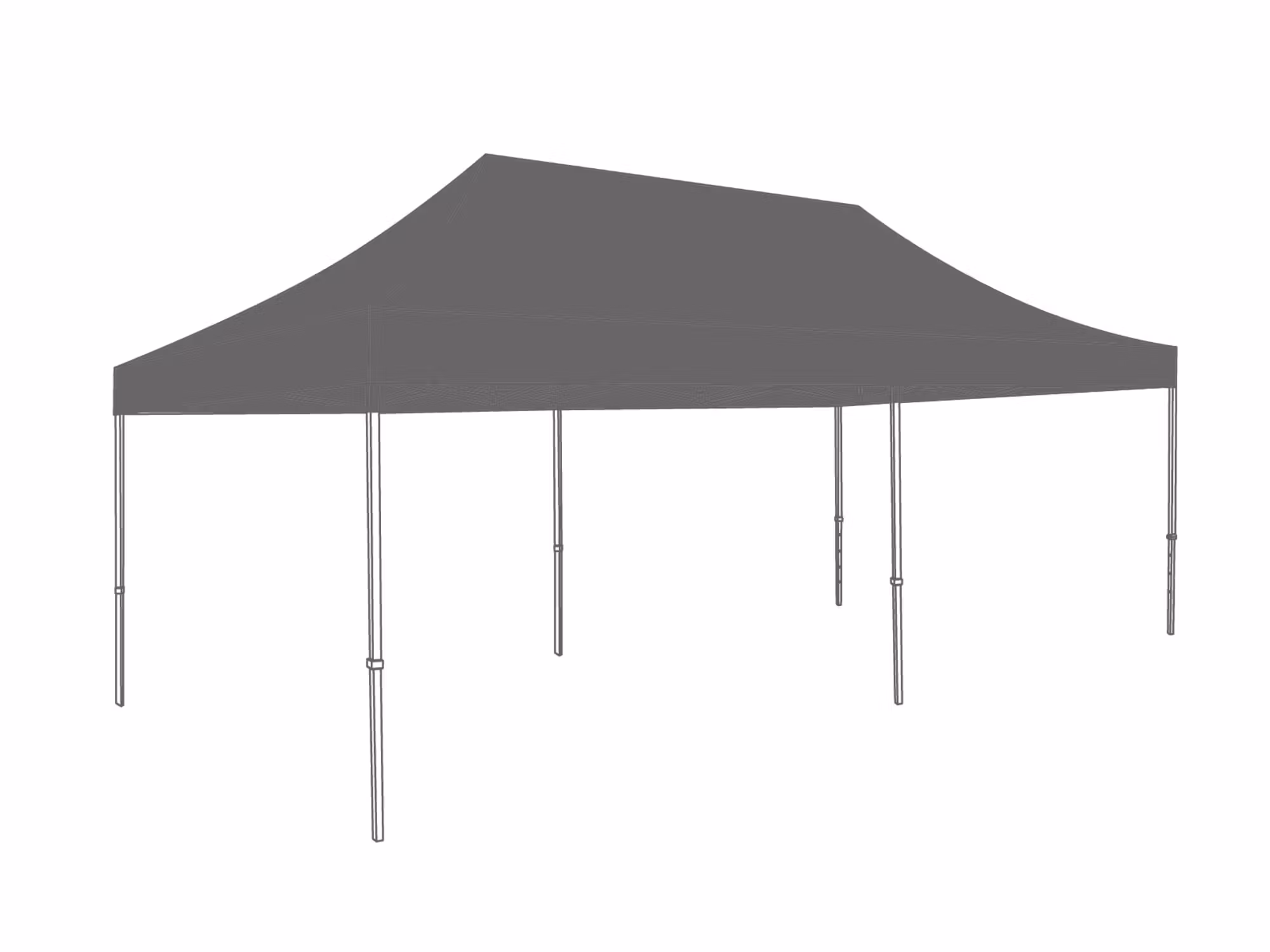 Folding Tent Canopy - 4 x 8 m - Polyester