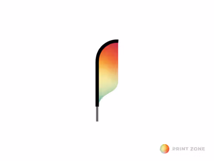 Beachflag Solar enkelzijdig met mast en draagtas - large bedrukt