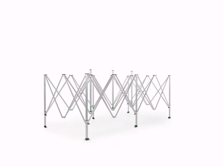 Tente pliante AluForce Flexxum Marketbase Structure en aluminium - 2,5 x 5 m - Épaisseur de la structure 2,5 mm - Garantie 5 ans