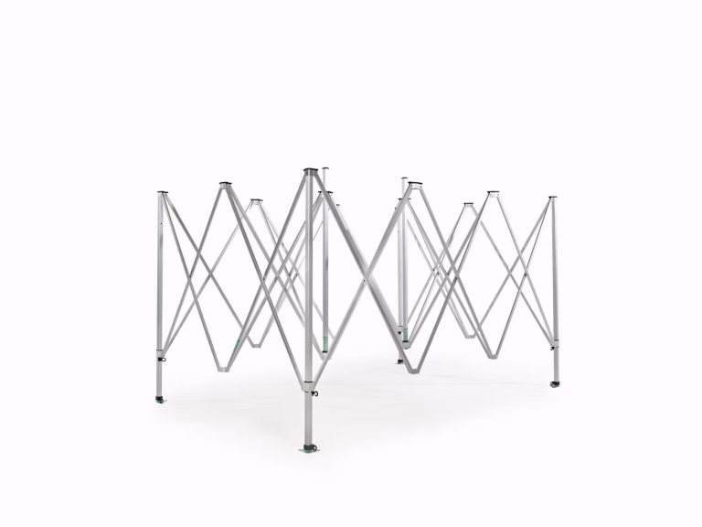 AluLite Flexxum Folding Tent with Aluminum Frame - 3x4.5m - Frame Wall Thickness: 1.5 mm - 2-Year Warranty