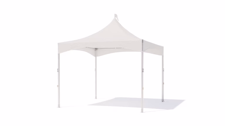 Tente pagode avec poteaux ronds - sans parois latérales - 3 x 3 m