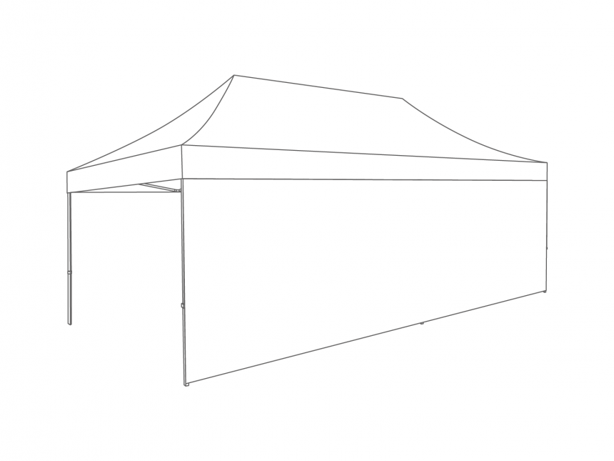 Flexxum Zijwand gesloten - 6m - PVC Mat ( 3x6 )