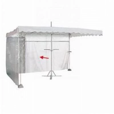 zijwand 300*210 wit polyester