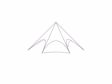 Stertent StellarLite zijwand - gesloten - 10m diameter - Polyester