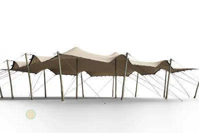 HIFLEXX STRETCH TENT CANVAS (740 G/M²) WITH LOOPS - 10 X 10.5 M