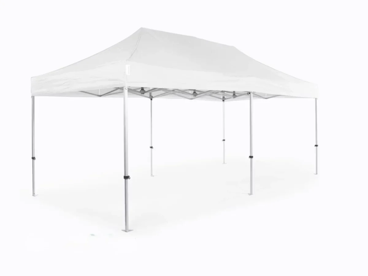 Faltzelt Flexxum AluForce Marketbase – 3 x 6 m – Aluminiumrahmen 2,5 mm und PVC-Dachplane