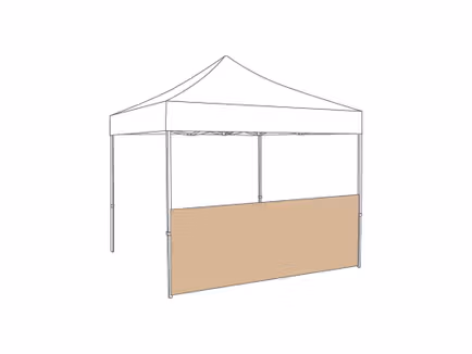 Vouwtent Halve zijwand - 3m - Pvc - Afbeelding 3