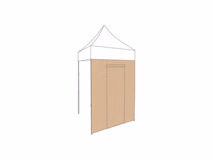 Vouwtent Zijwand deur - 1,5m - PVC - Afbeelding 4
