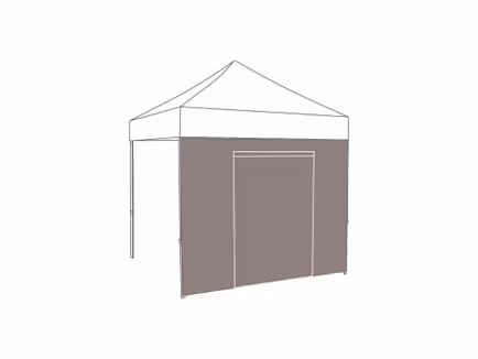 Vouwtent  Zijwand deur - 2,5m - PVC - Afbeelding 5