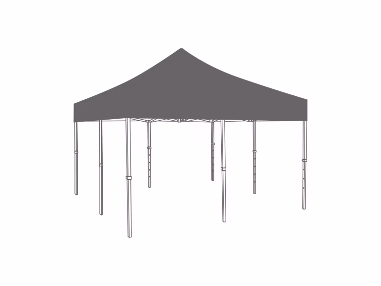 Folding Tent Canopy - 5 x 5 m - Polyester
