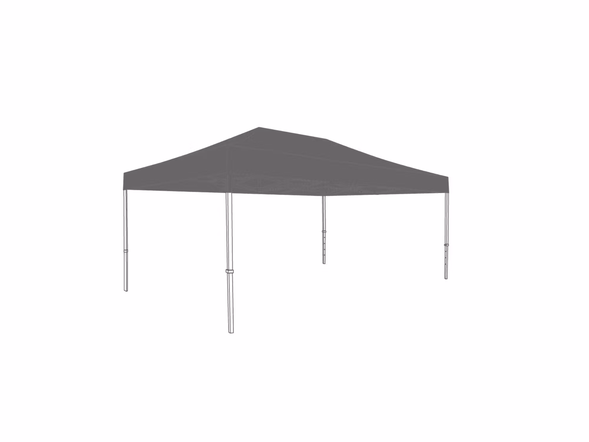 Folding Tent Canopy - 2x4m - Polyester