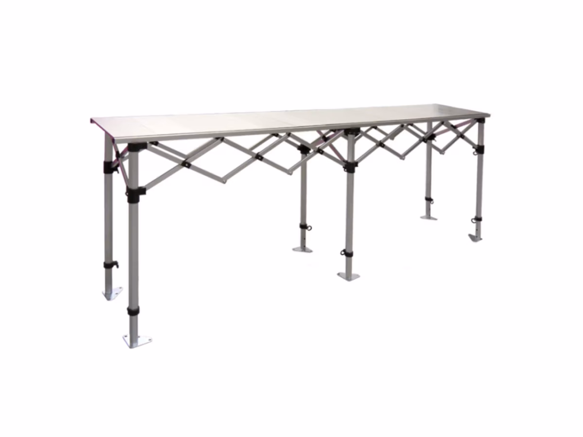 Aluminium inklapbare tafel - 3 x 0,74 m