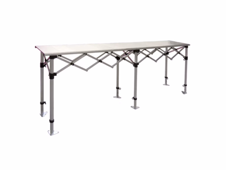 Aluminium inklapbare tafel - 3 m x 0,55 m