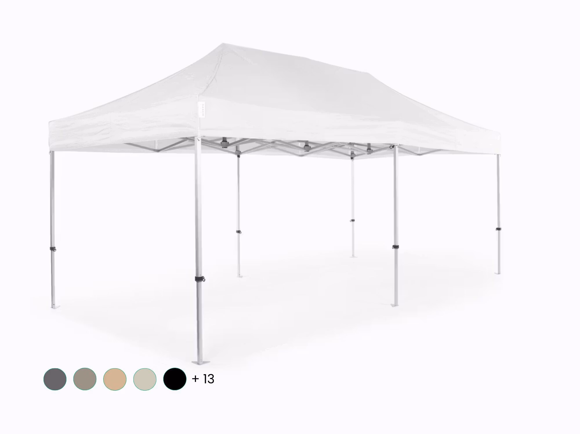Vouwtent Flexxum AluForce Marketbase – 3x6 m – aluminium frame en Polyester dakzeil