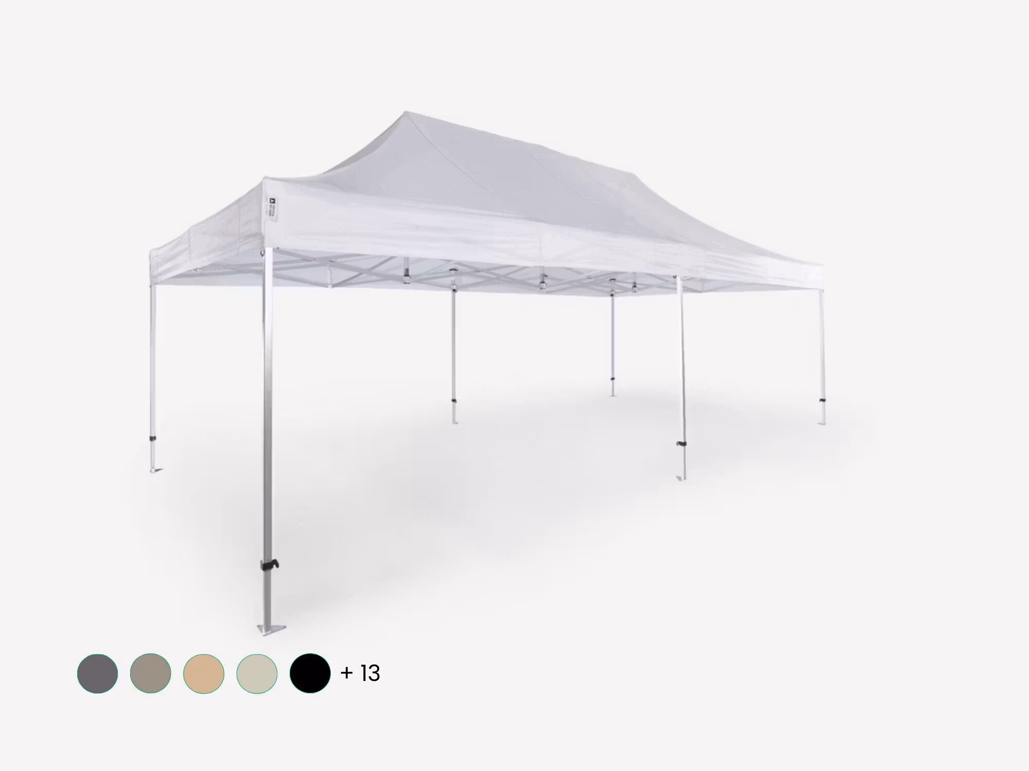 Vouwtent Flexxum AluForce Marketbase – 4x8 m – aluminium frame en Polyester dakzeil