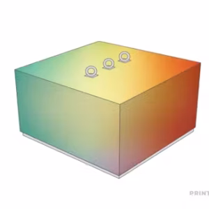 Bedrukte hoes uit pvc voor betonblok 1000 kg bedrukt
