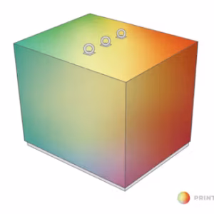 Bedrukte hoes uit pvc voor betonblok 650 kg bedrukt