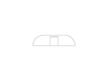 Dubbele Stertent StellarLite brede zijwand - deur - 10 m - polyester