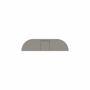 Dubbele Stertent StellarLite brede zijwand - deur - 8 m - polyester Zand