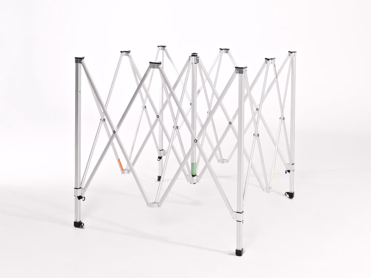 Vouwtent AluForce Flexxum Marketbase Aluminium frame - 2.5x2.5m - Wanddikte frame 2,5 mm - 5 jaar garantie