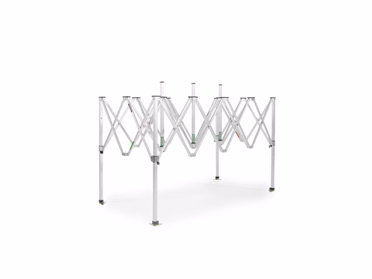 Vouwtent AluForce Flexxum Marketbase Aluminium frame - 2 x 4m - Wanddikte frame 2,5 mm - 5 jaar garantie