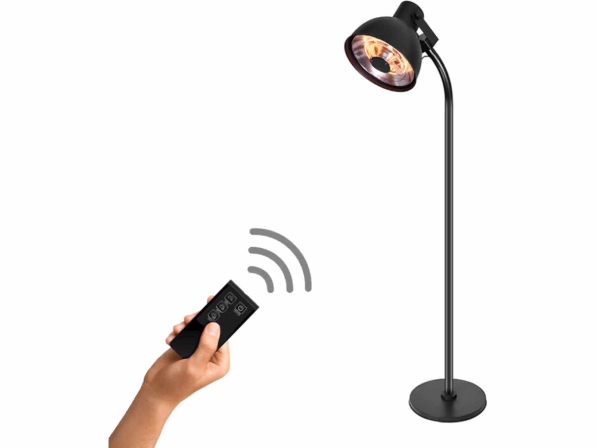 Føro Volcano 2000 - Retro staande elektrische terrasverwarmer