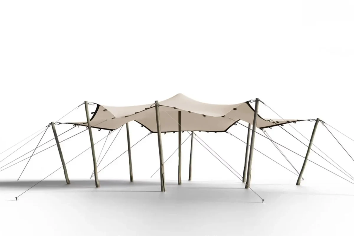 TRIFLEXX-STRETCHZELT-PLANE (560 g/m²) MIT SCHLAUFEN – 6,5 x 6.5 m