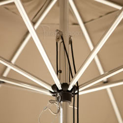 Los Parasolframe met Katrol – 4 x 3 m – 3.5 x 3 m - 3 x 3 m - 3 x 2.5 m - Mastdiameter 40 mm