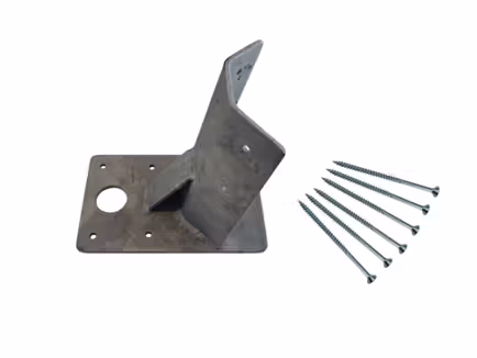 Kit voetplaat met schroeven voor houten zijpalen stretchtent