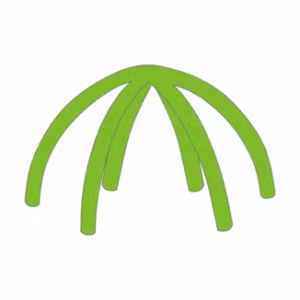 Opblaasbare tent Galaxy opblaasbaar frame 8x8m Groen