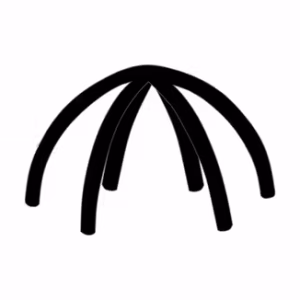 Opblaasbare tent Galaxy opblaasbaar frame 8x8m Zwart - kopie