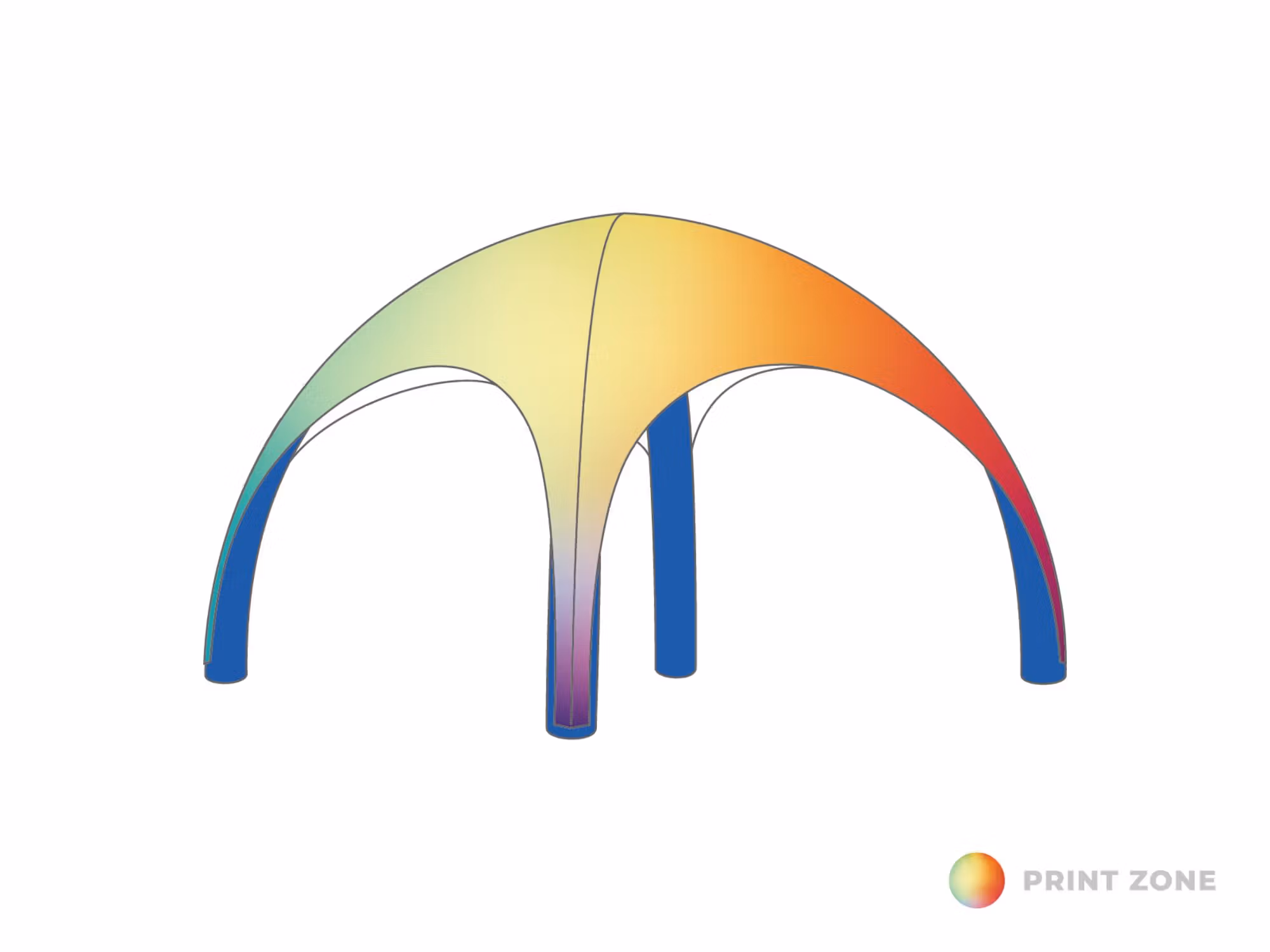 Opblaasbare tent Globe Dak 5x5