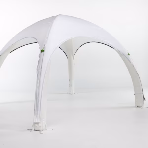 Opblaasbare tent Globe - 6x6m Zwart frame - Bedrukt dakzeil