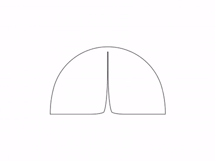 Opblaasbare tent Globe Zijwand deur (verticale rits) - 5m