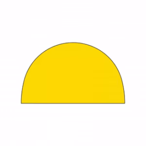 Opblaasbare tent Globe Zijwand gesloten - 3m Geel