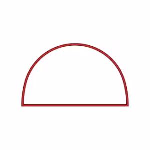 Opblaasbare tent Globe Zijwand panorama raam - 3m Rood